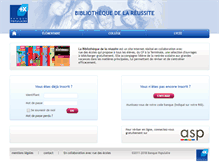 Tablet Screenshot of bibliothequedelareussite.fr